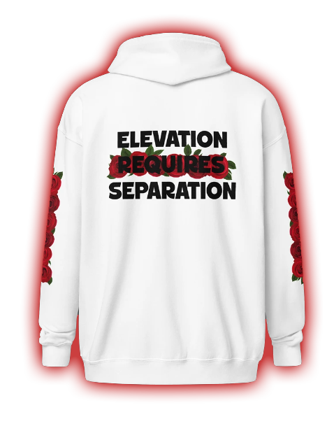 ELEVATION REQUIRES SEPERATION Hoodie White