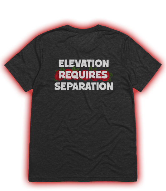 ELEVATION REQUIRES SEPERATION T-Shirt Black
